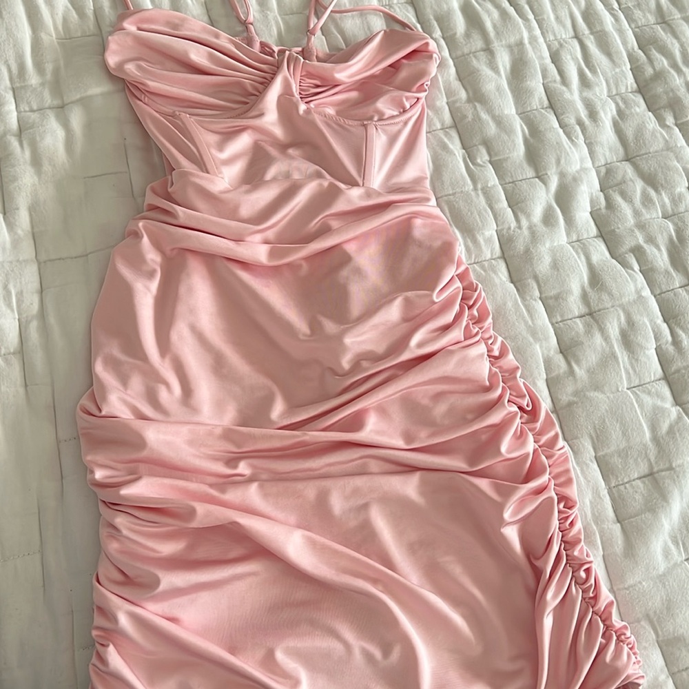 Pink Open back lucy in the sky dress